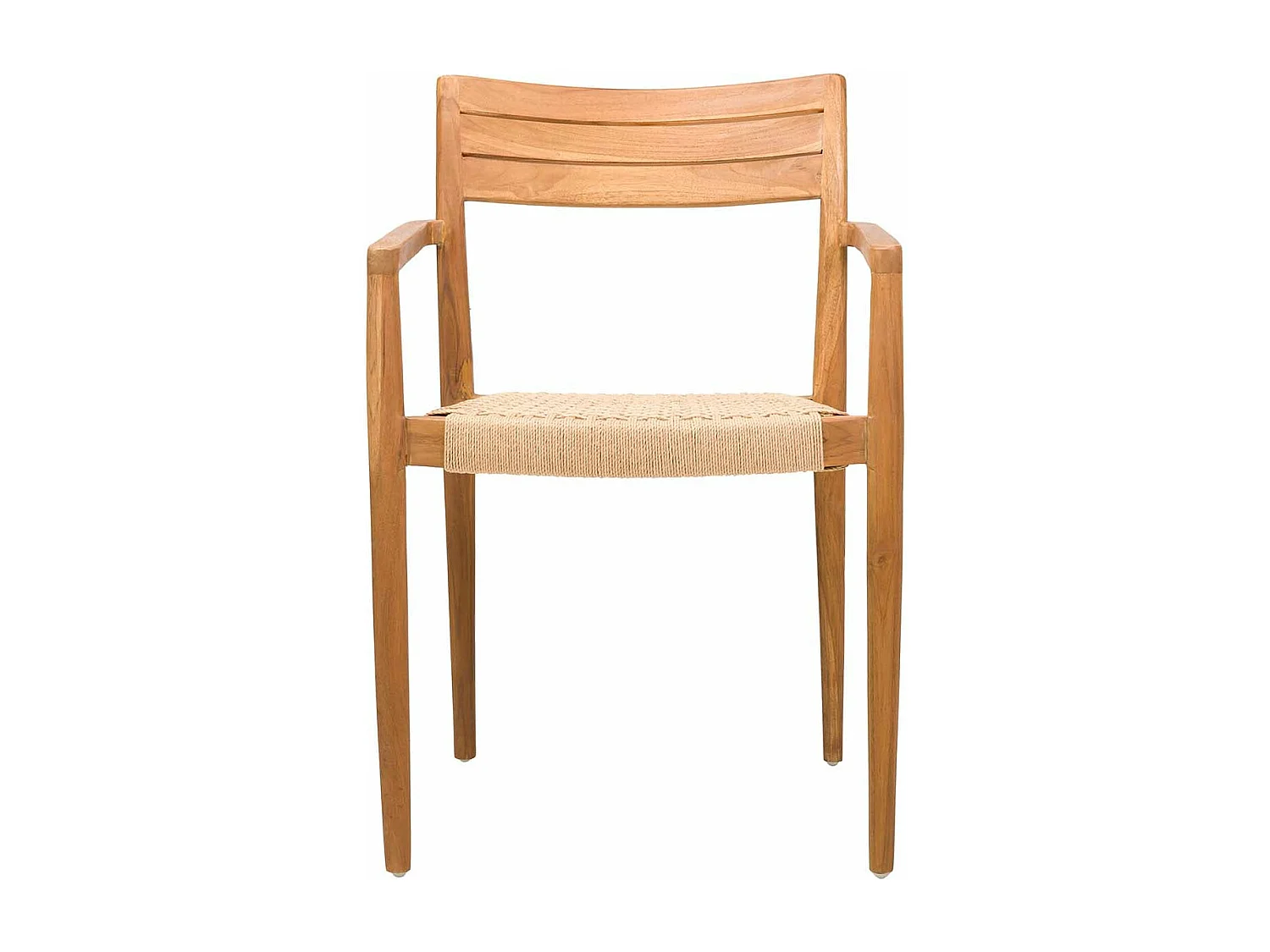 Silla Madera Teka Cuerda 52x50x81 Cm