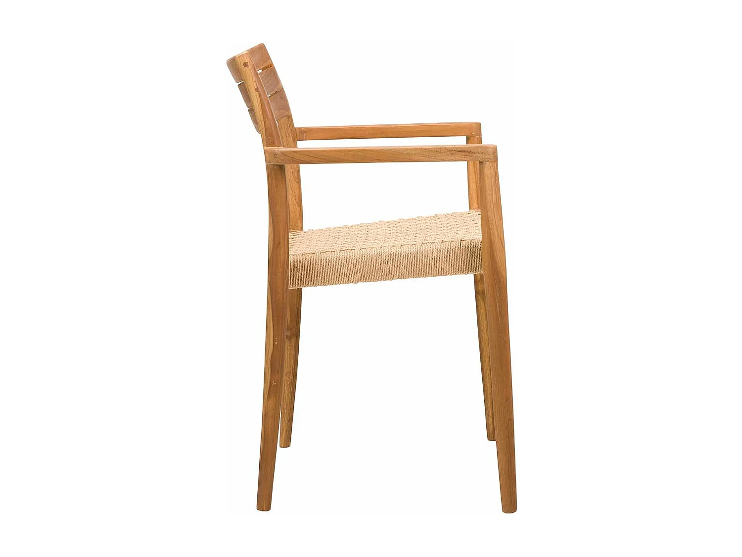 Silla Madera Teka Cuerda 52x50x81 Cm