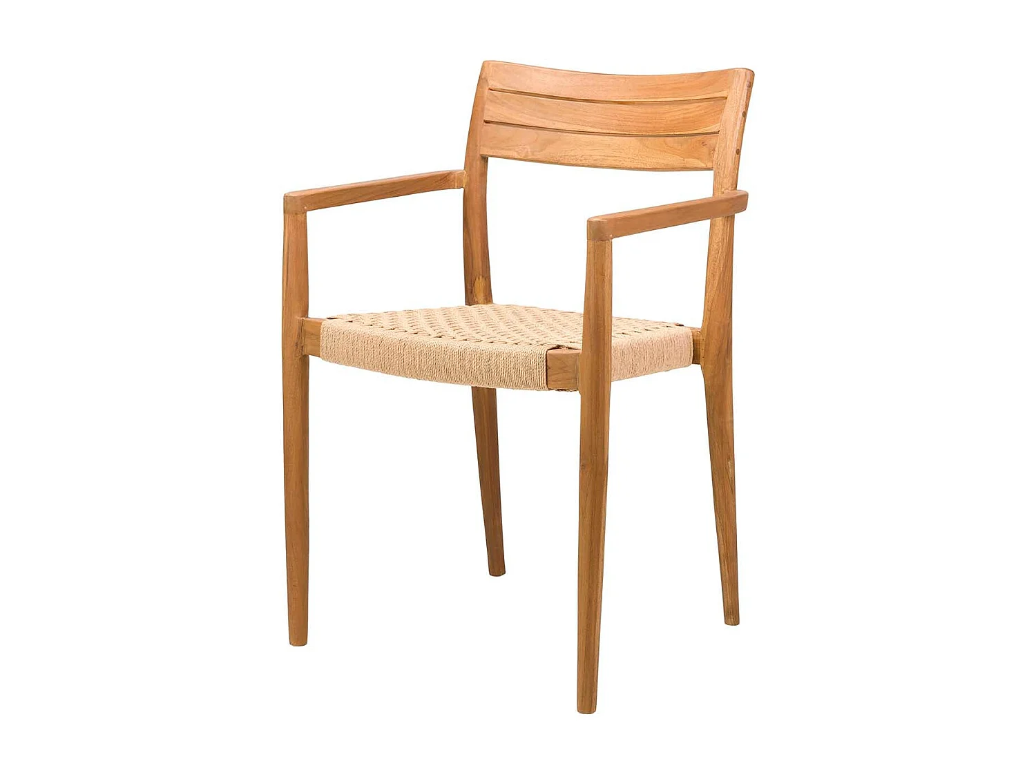 Silla Madera Teka Cuerda 52x50x81 Cm