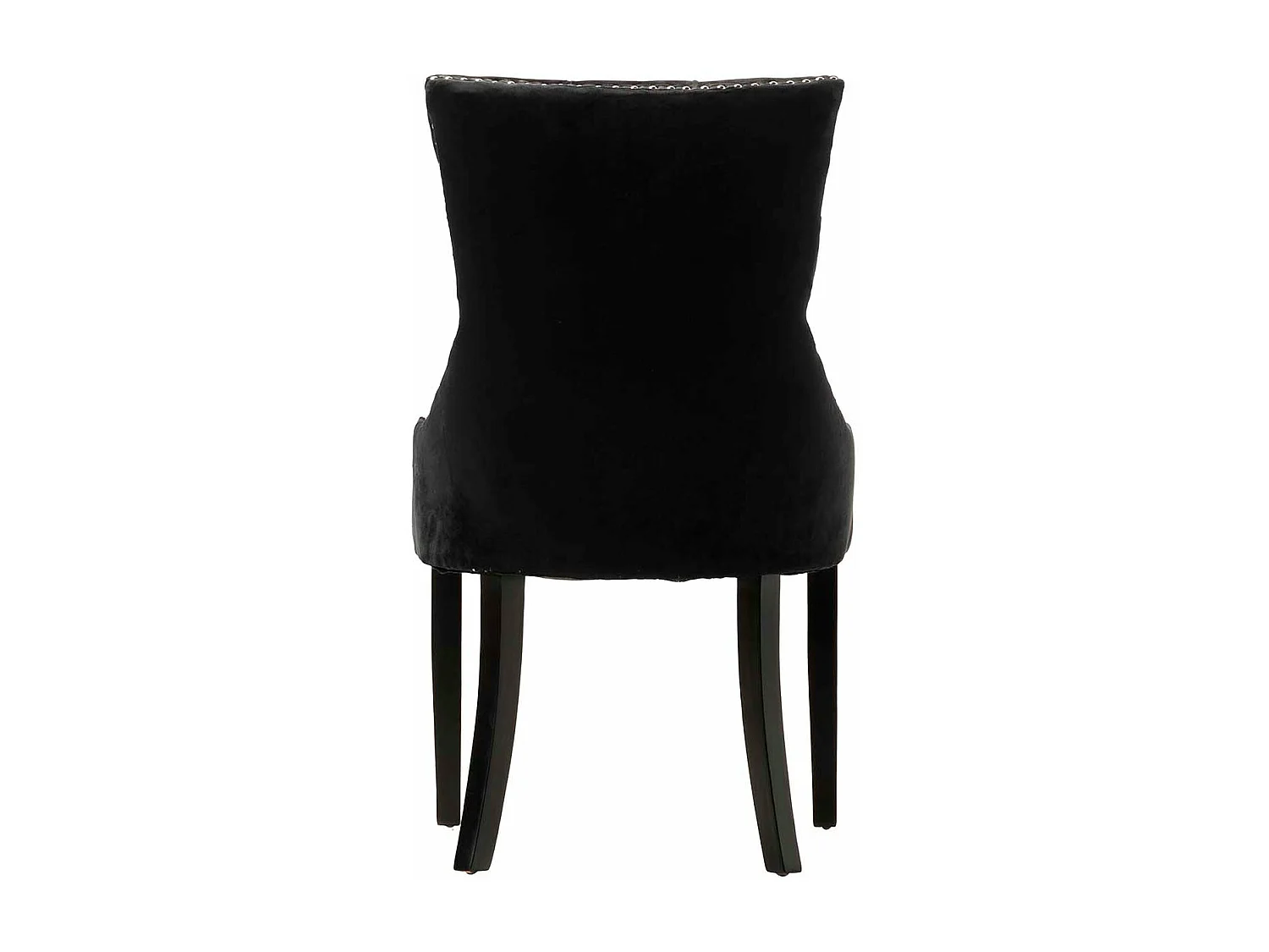 Silla Tachuelas Velvet Negra Harpers 56x62x96cm