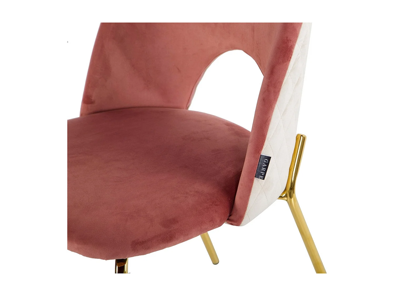 Silla Velvet Rosa Gris 49x53x87 Cm