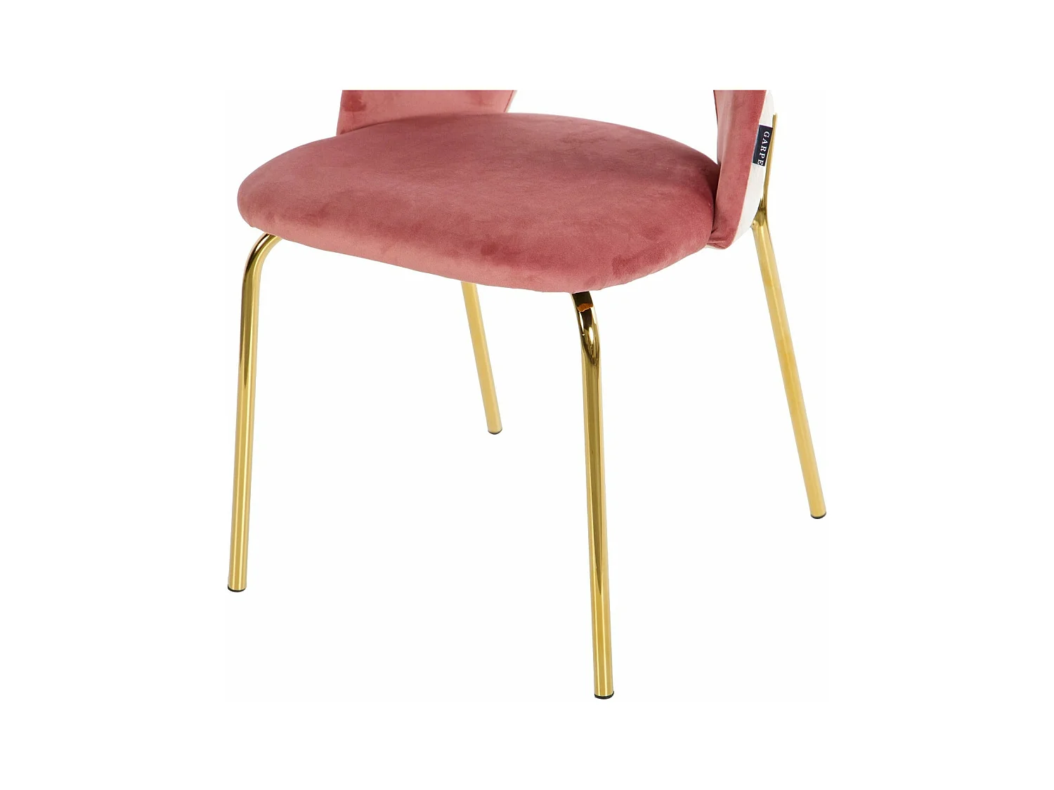 Silla Velvet Rosa Gris 49x53x87 Cm