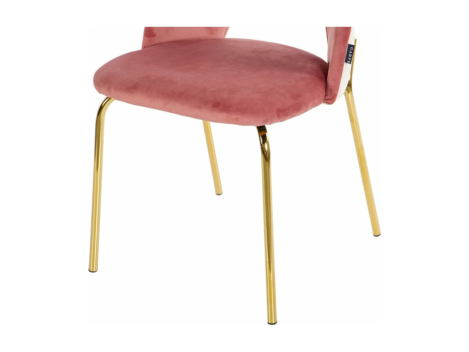 Silla Velvet Rosa Gris 49x53x87 Cm