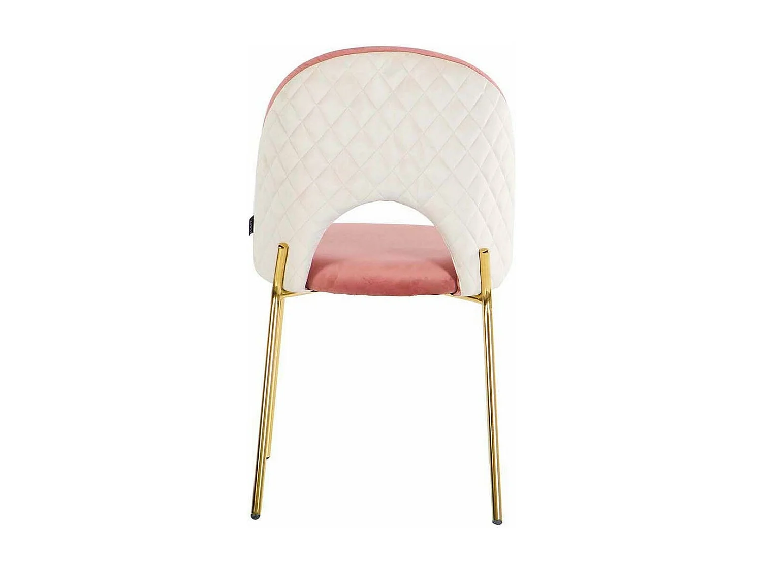 Silla Velvet Rosa Gris 49x53x87 Cm