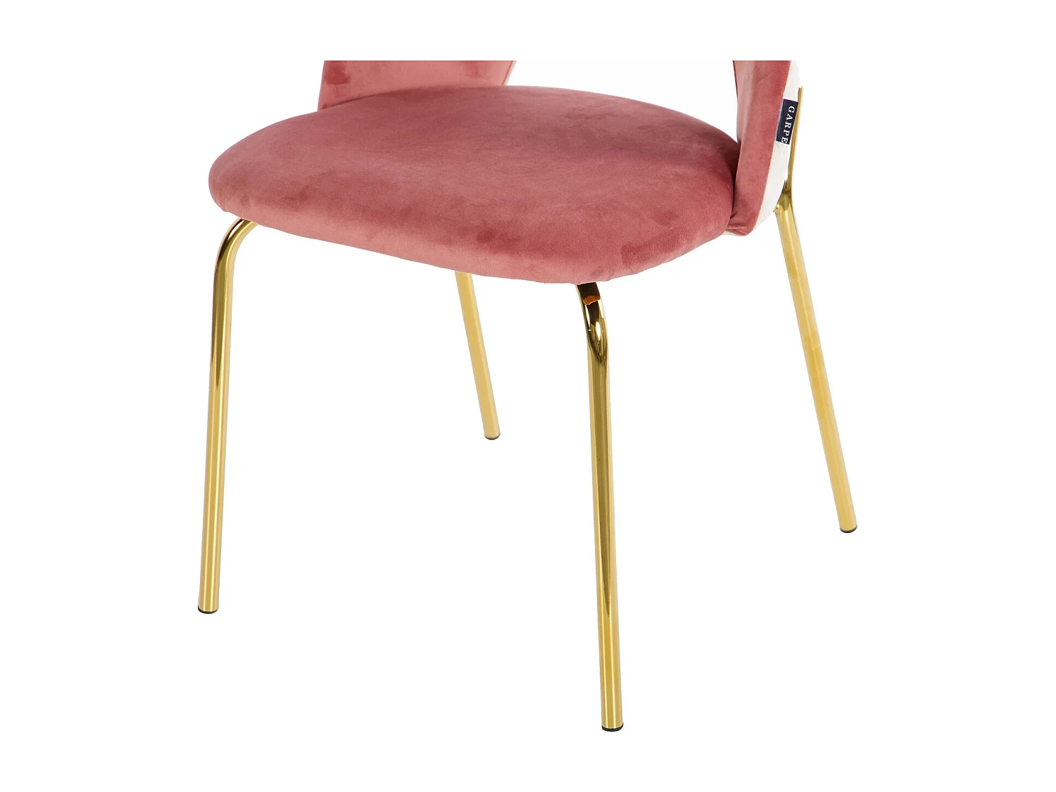 Silla Velvet Rosa Gris 49x53x87 Cm