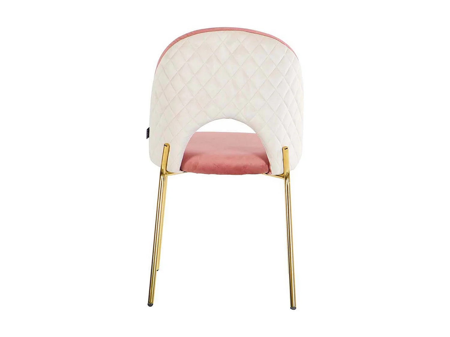 Silla Velvet Rosa Gris 49x53x87 Cm