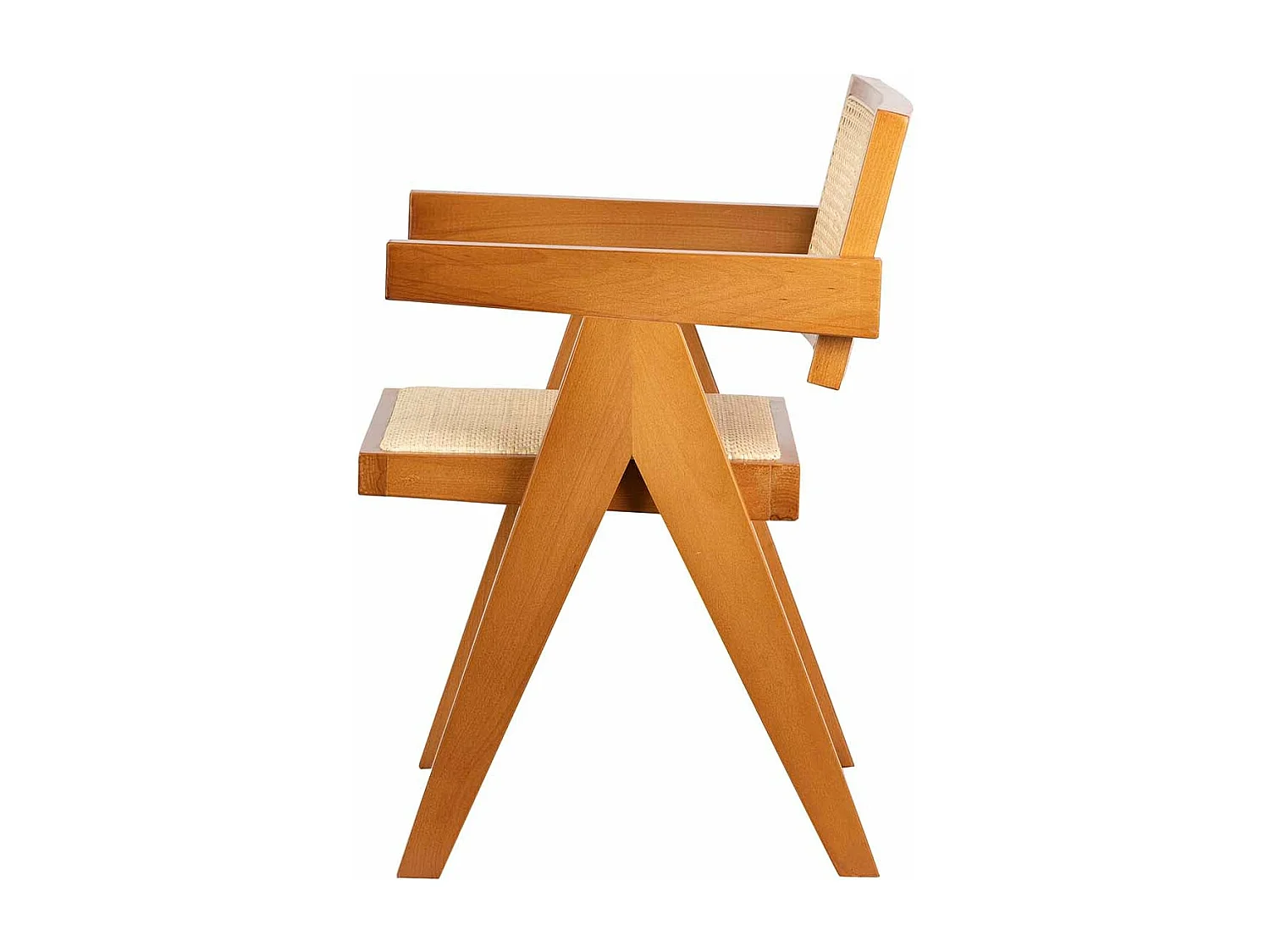 Silla Olmo Ratan Marron Vansbro 56x61x84 Cm