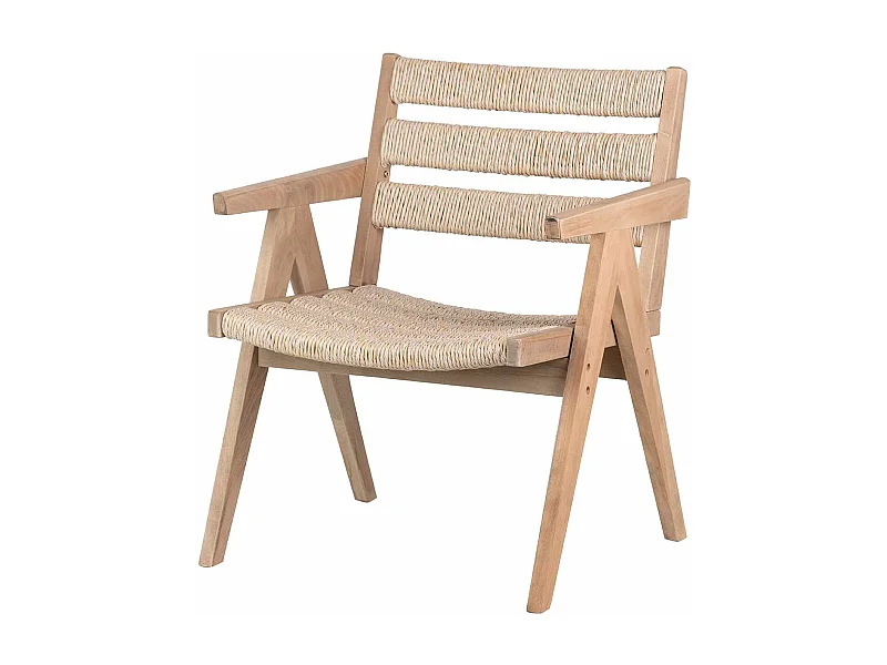 Silla Olmo Ratan Marron Mozambique 66x66x84 Cm