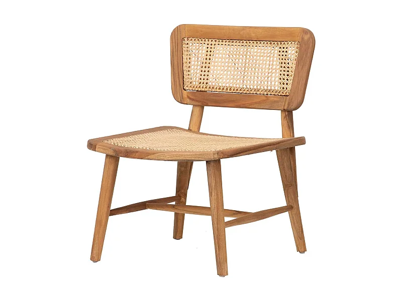 Silla Teca Natural 60x64x80 Cm