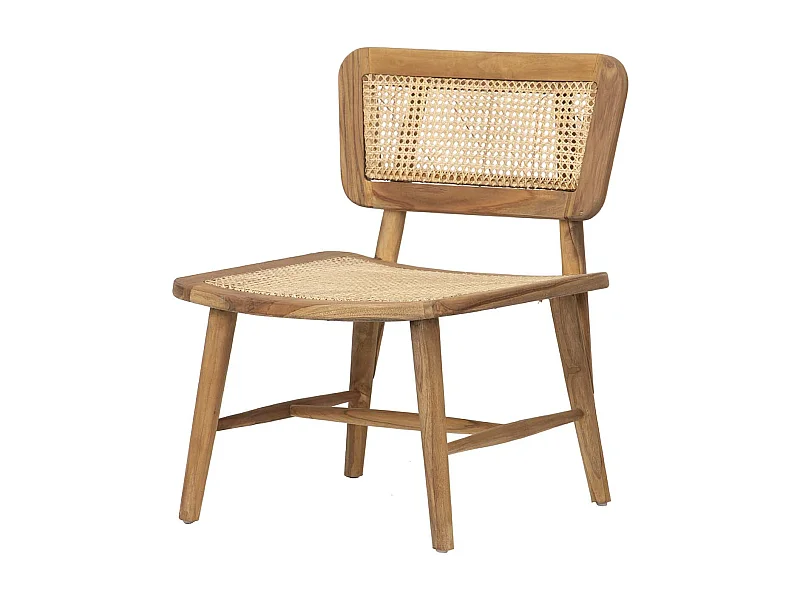 SILLA TECA NATURAL 60x64x80 CM