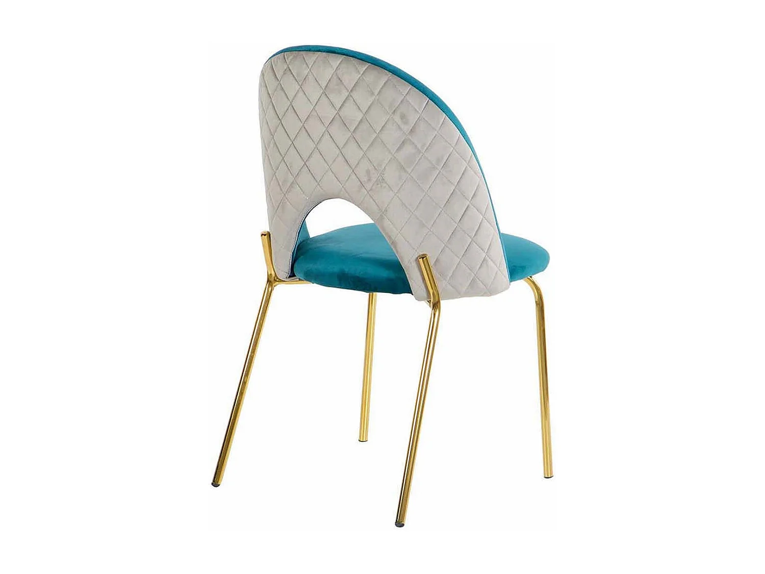 Silla Velvet Azul Gris 49x53x87cm