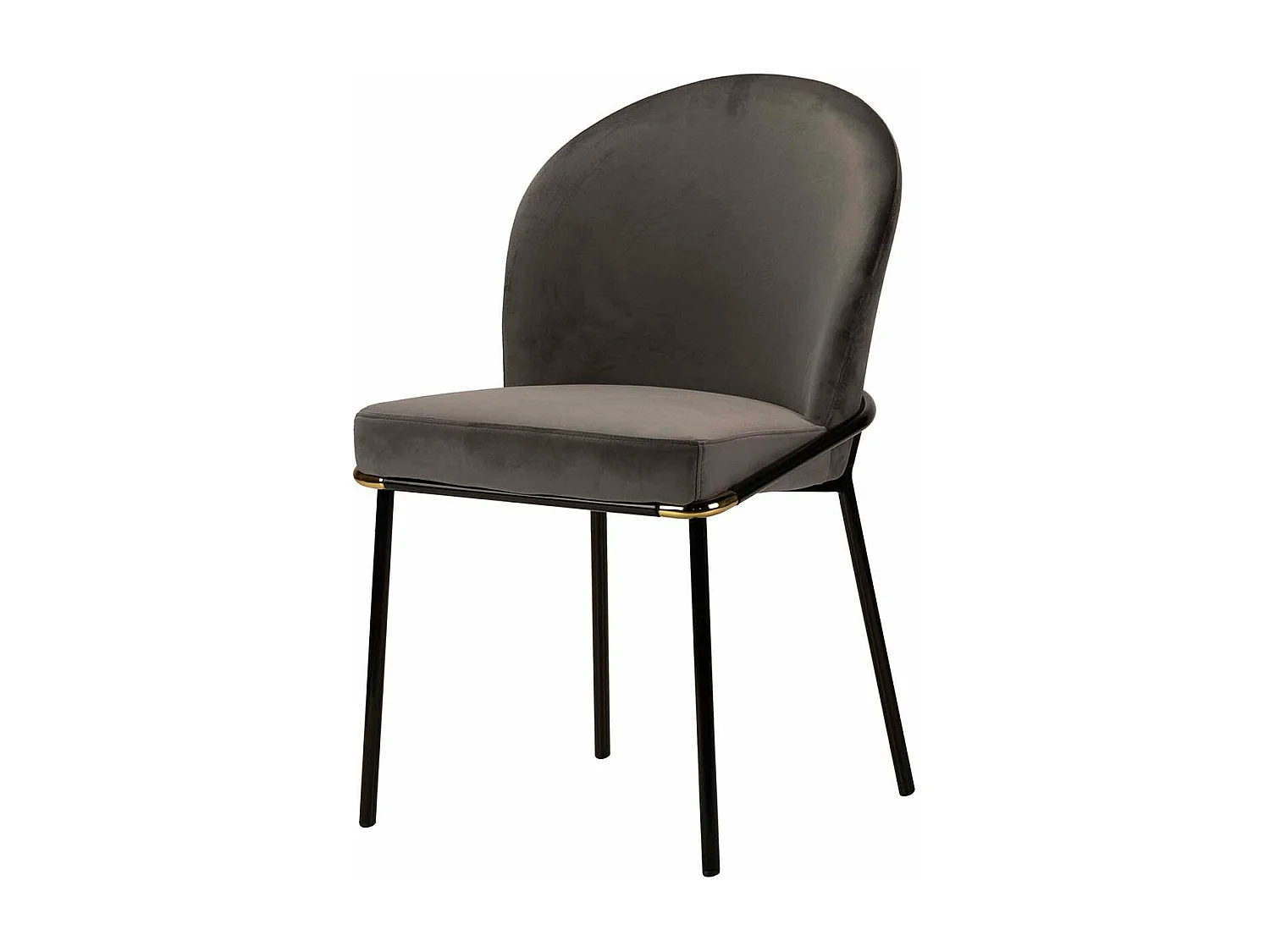 Silla Velvet Gris Kania 50x56x83 Cm