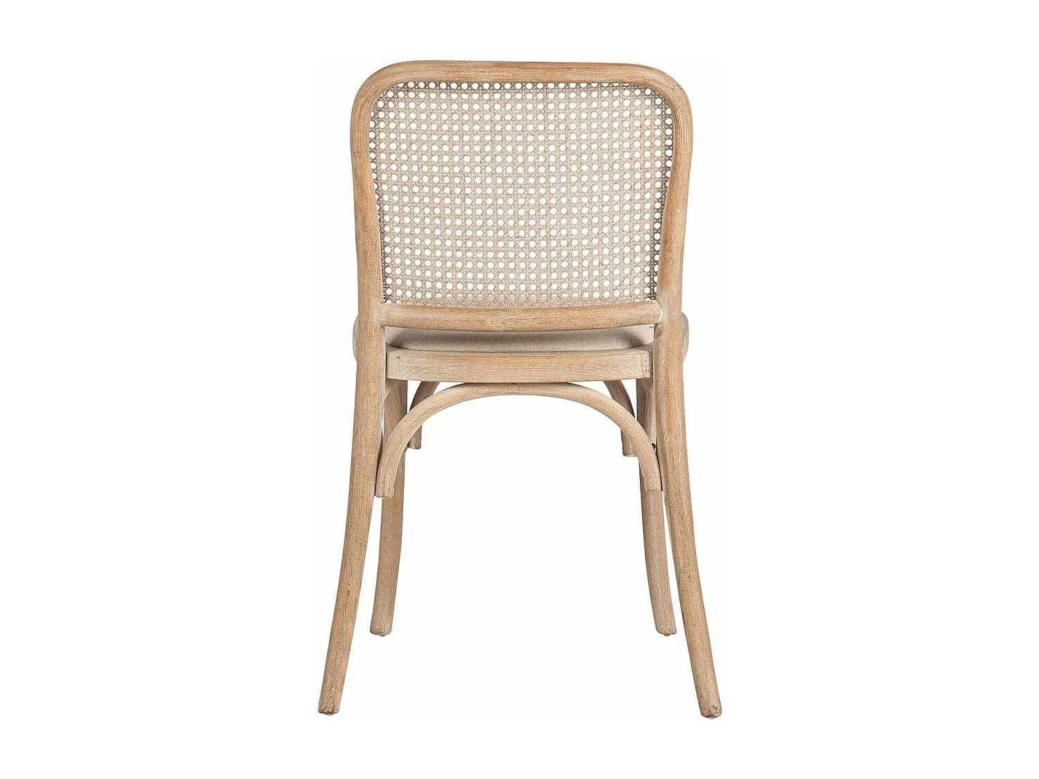 Silla Apilable Lino Abedul Natural 44x41x83 Cm