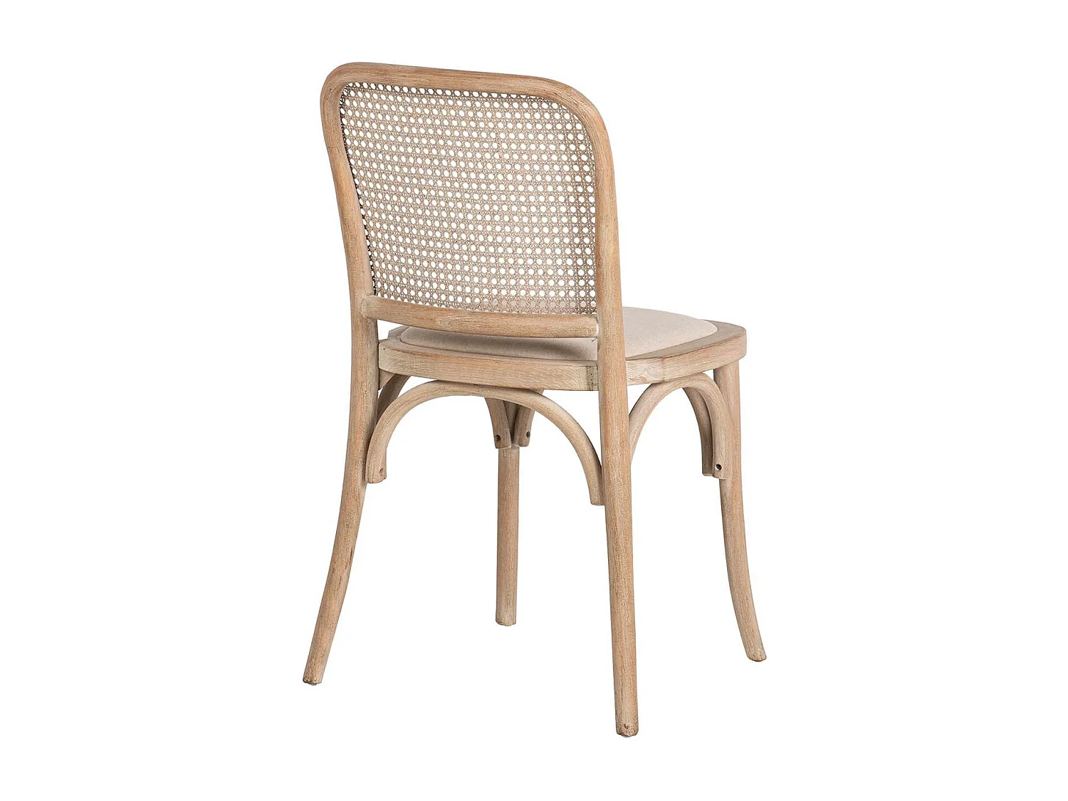 Silla Apilable Lino Abedul Natural 44x41x83 Cm