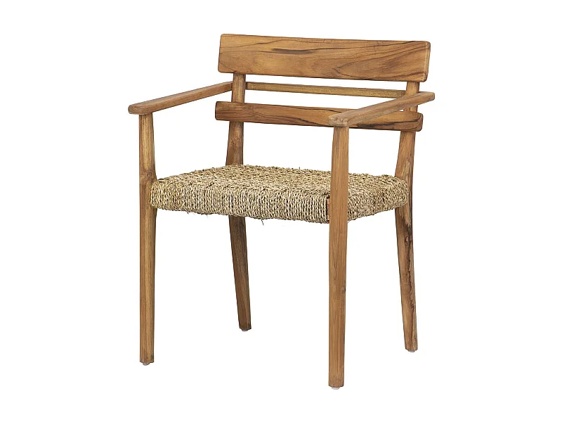 SILLA TECA NATURAL 60x50x80 CM