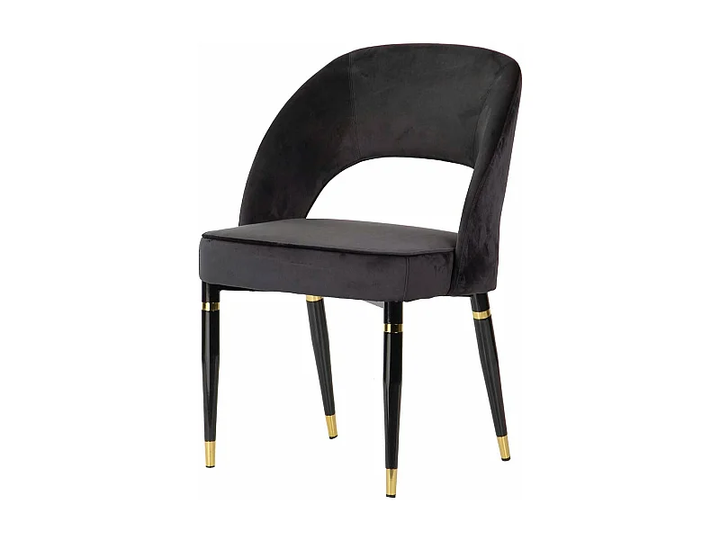 Silla Velvet Negro Houston 56x58x83 Cm