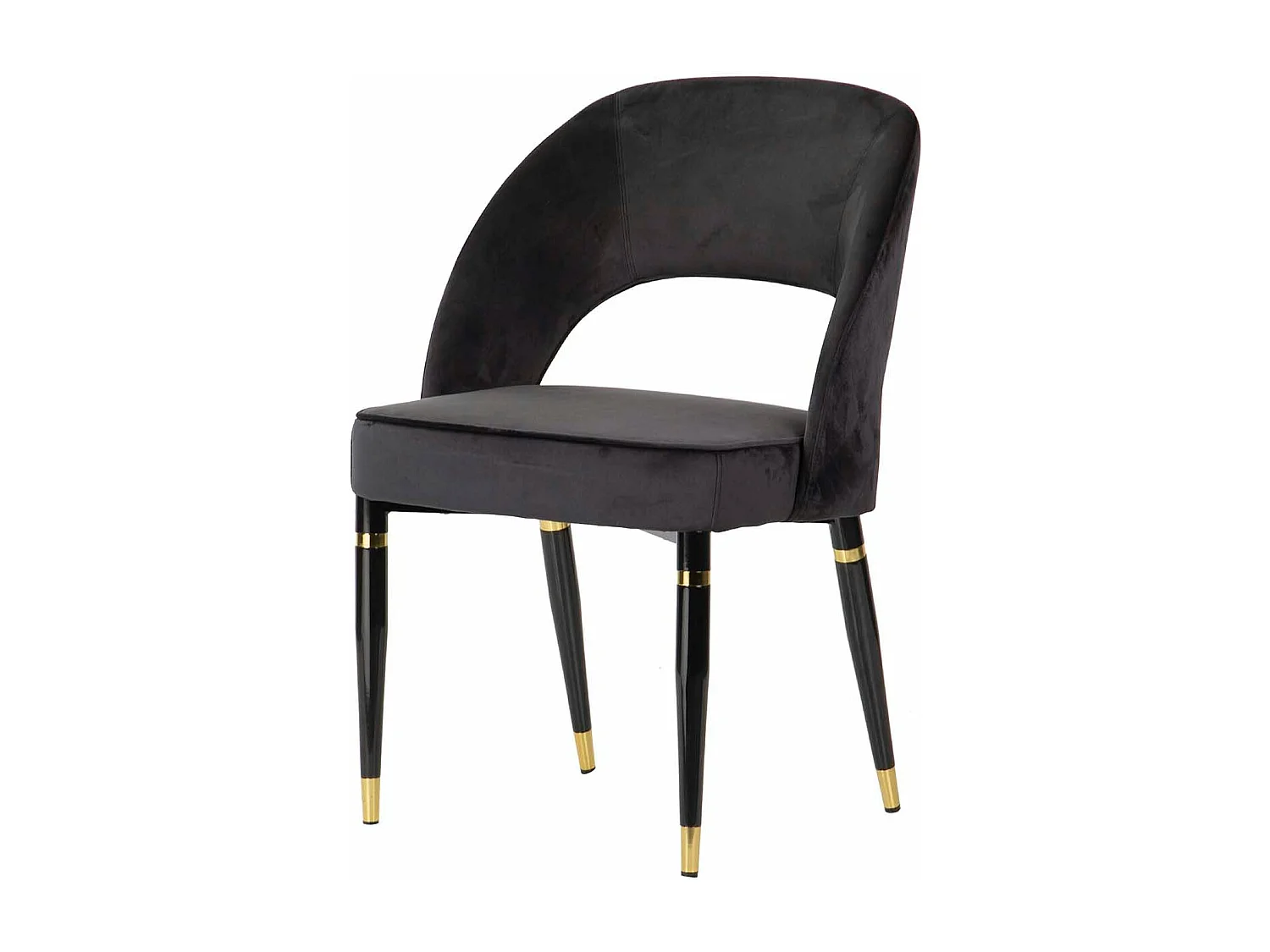 Silla Velvet Negro Houston 56x58x83 Cm