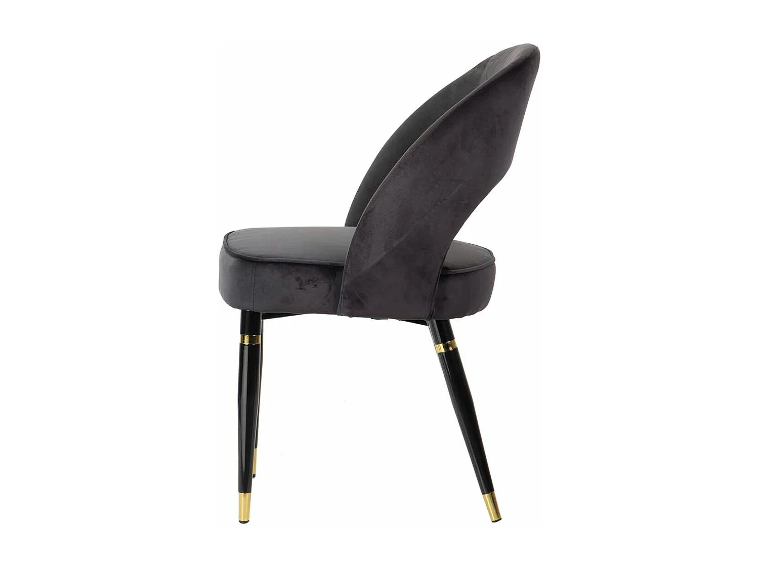 Silla Velvet Negro Houston 56x58x83 Cm