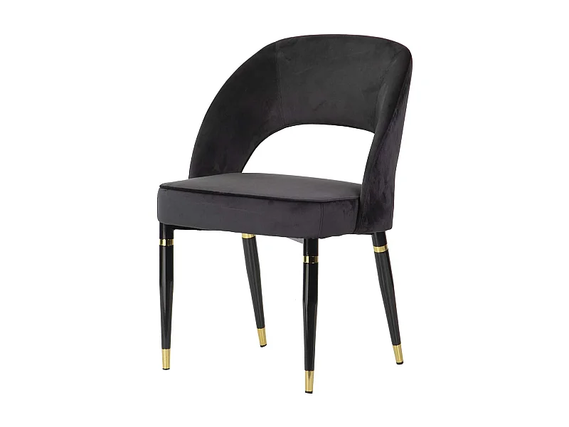 Silla Velvet Negro Houston 56x58x83 Cm