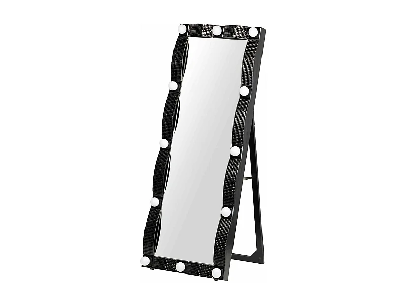 Espejo De Suelo Negro Glam 60x12,7x160 Cm