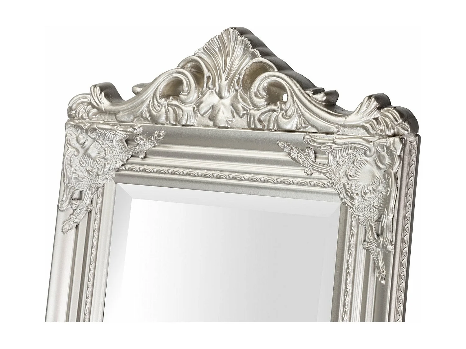 Espejo De Pie Madera Plata 44x8x180 Cm