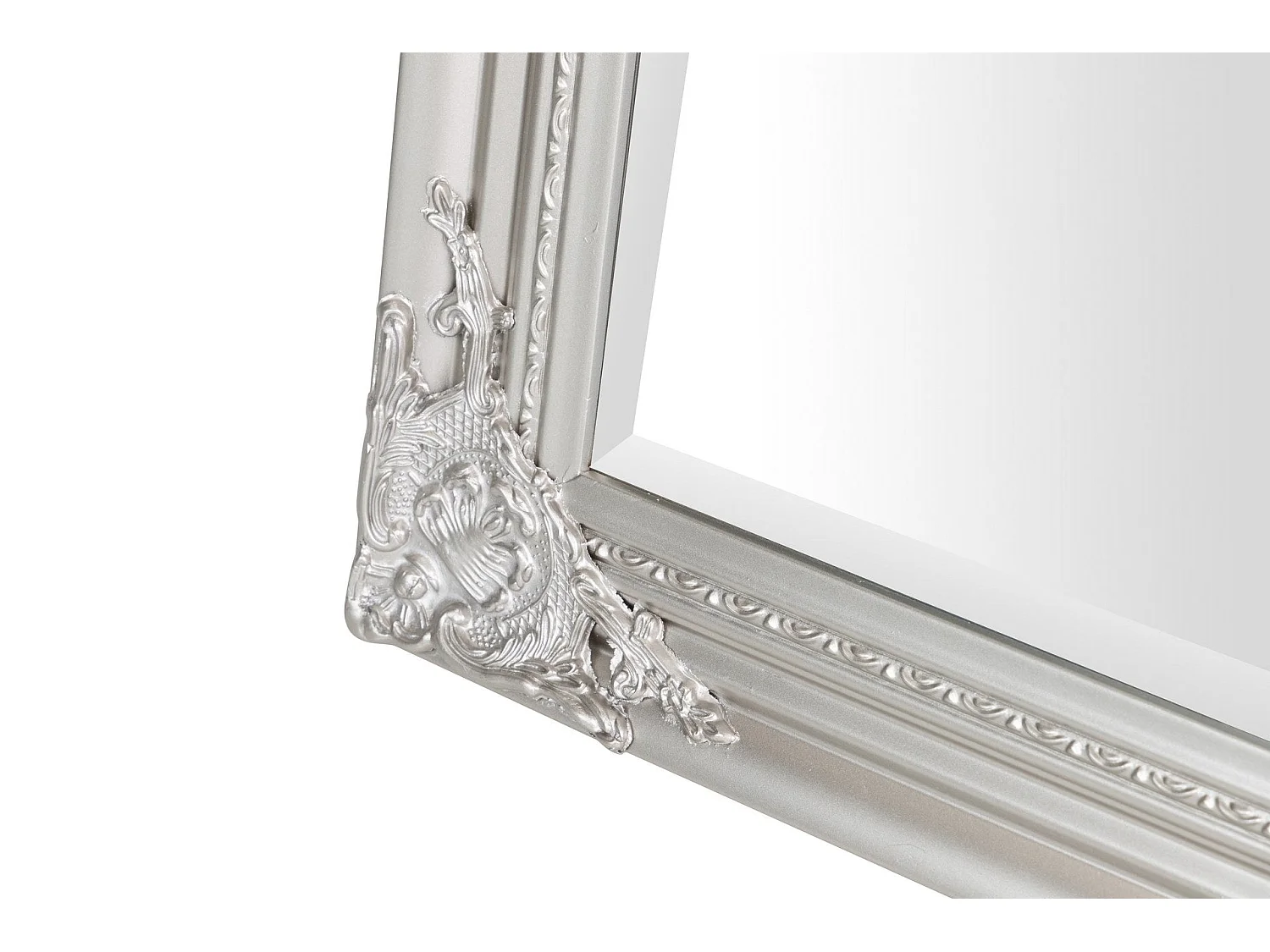 Espejo De Pie Madera Plata 44x8x180 Cm