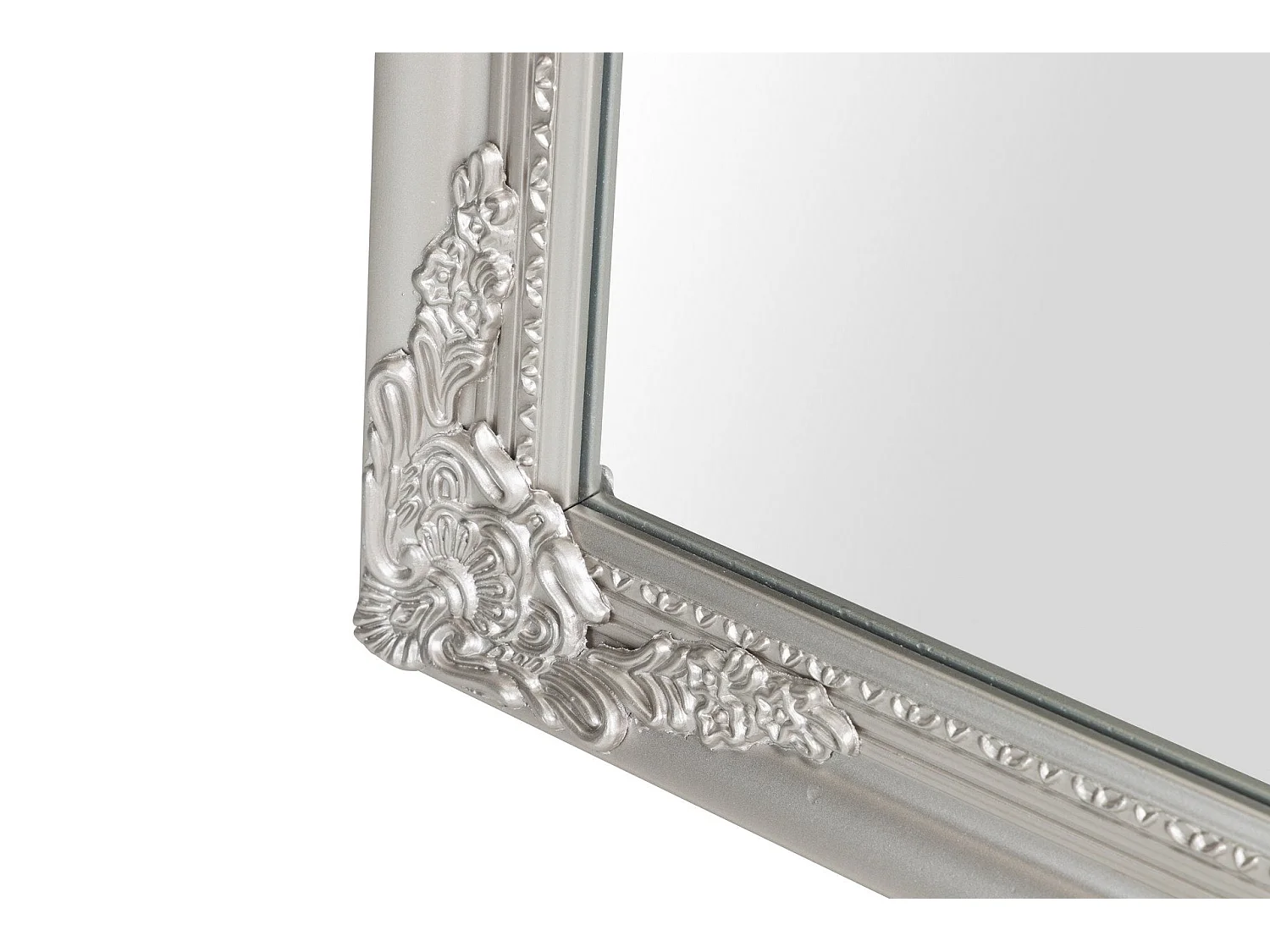 Espejo Madera Plata C/ Pie 44x8x180 Cm