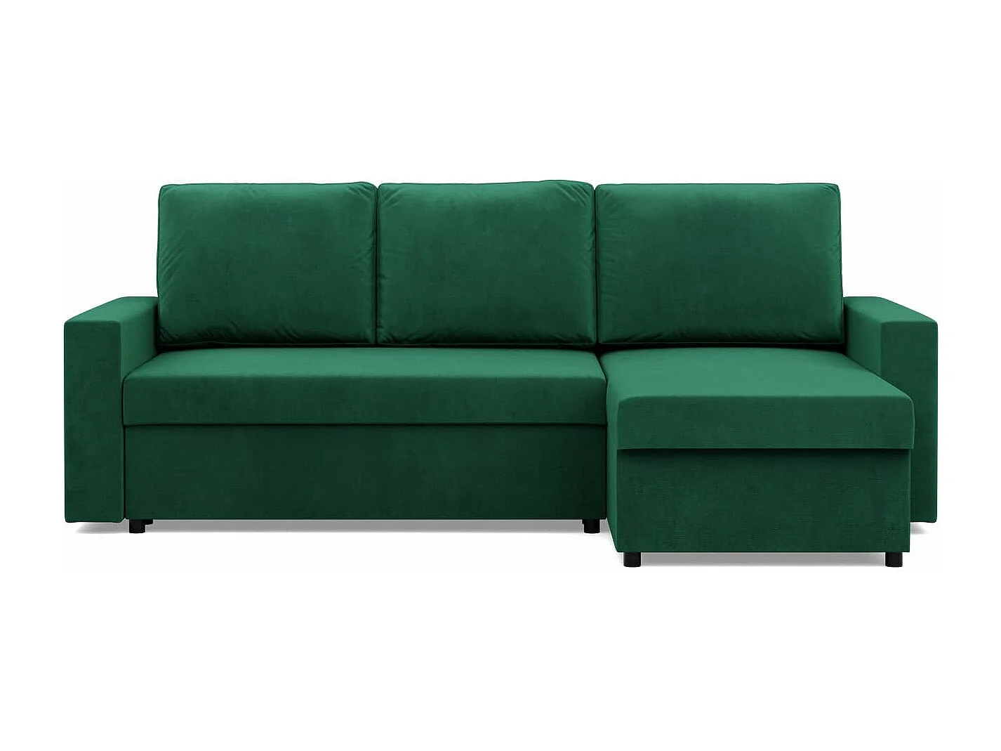 Narożnik z funkcją spania, zielony