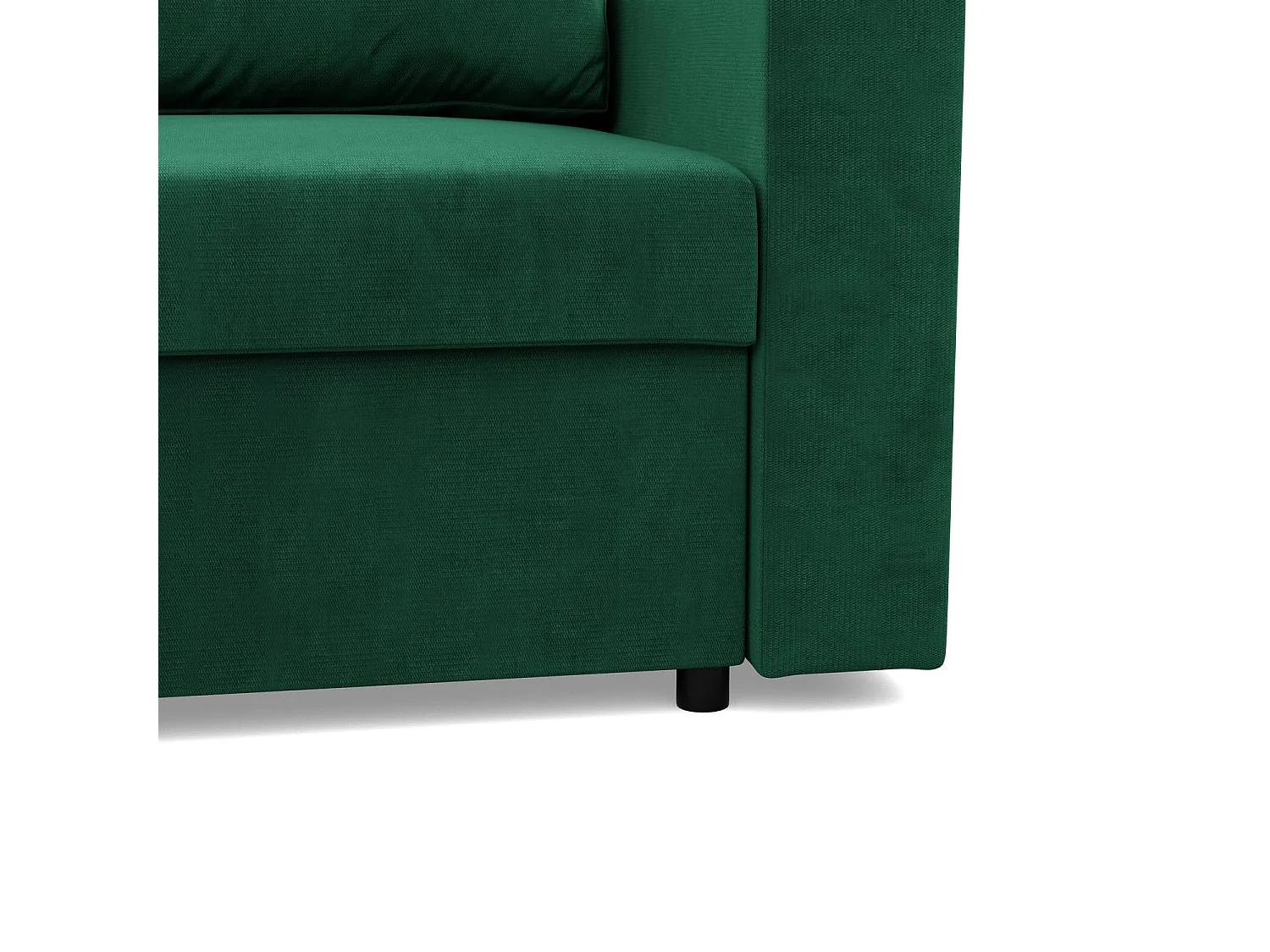 Narożnik z funkcją spania, zielony