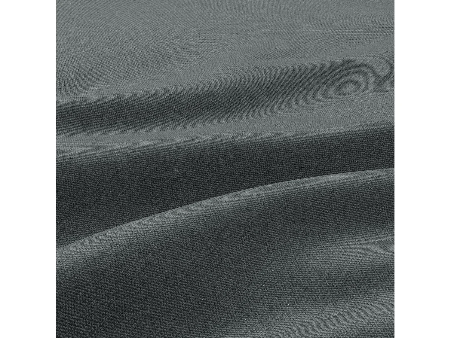 Canapé d'angle en U avec fonction sommeil, Ottoman, Gris foncé