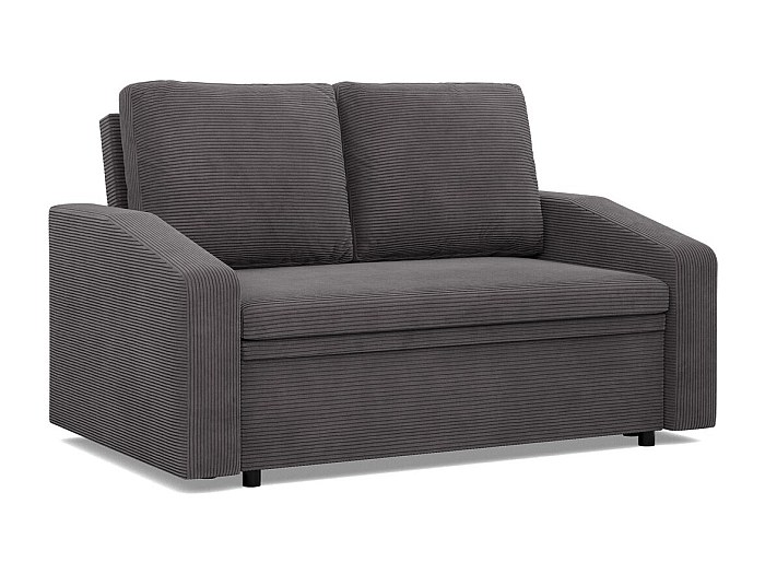 Canapé 2 places avec fonction sommeil, Cord - Gris foncé Canapé 2 places avec fonction sommeil, Cord - Gris foncé