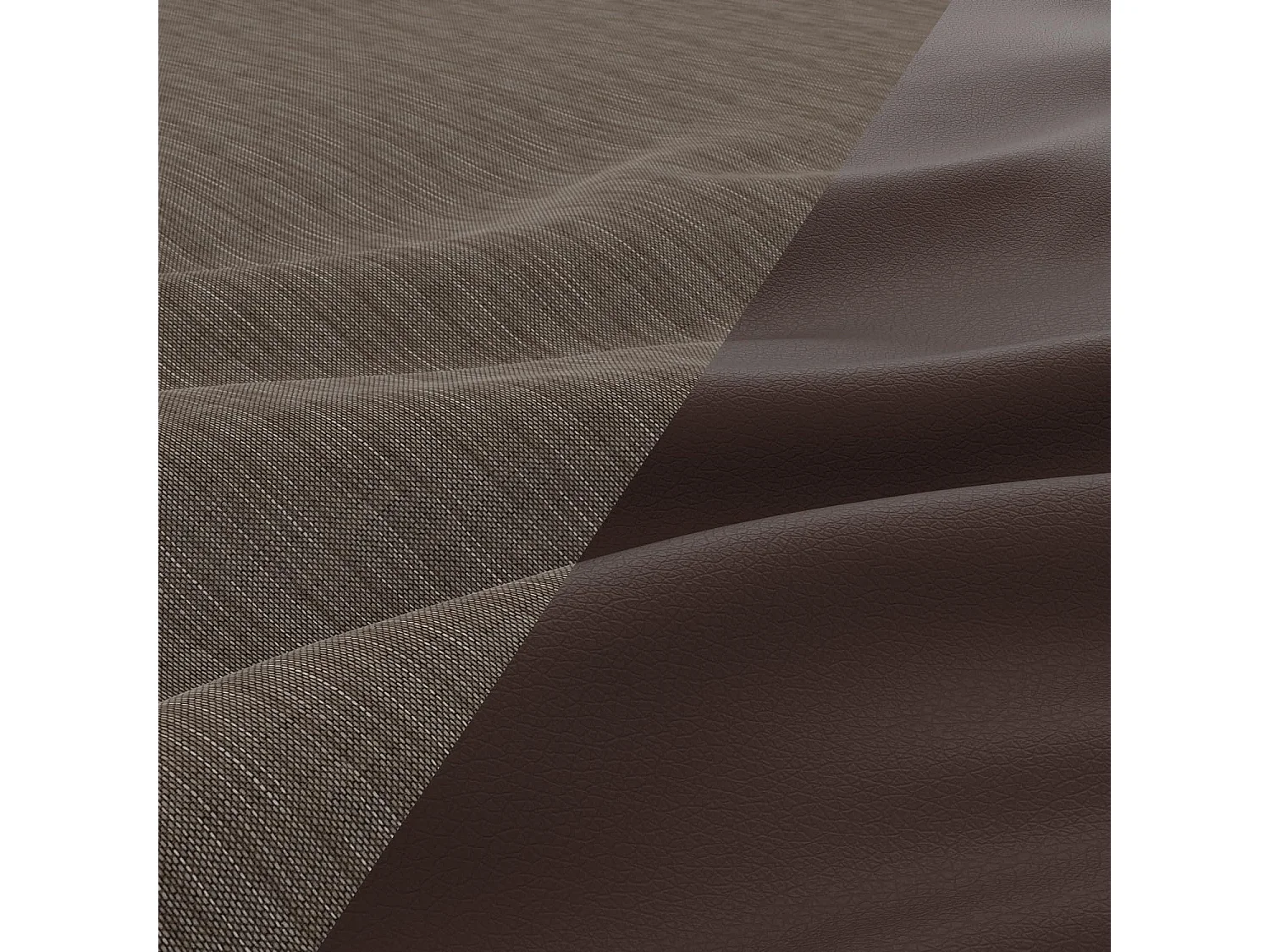 Ecksofa mit Schlaffunktion, Universelle Seite, Braun + Braun