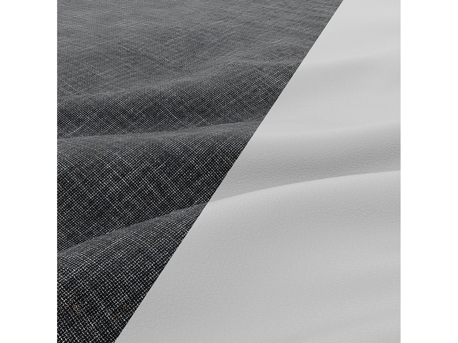 Narożnik lewy z funkcją spania, otomana, kolor czarny + szary