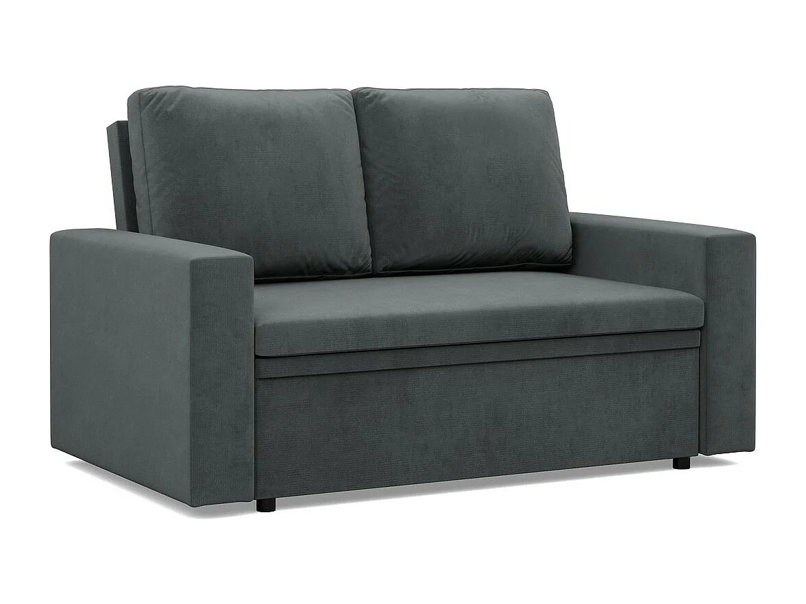 Sofa 2-osobowa z funkcją spania, kolor ciemnoszary