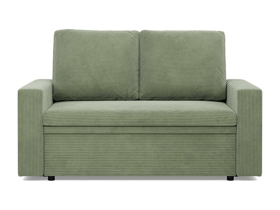 Sofa 2-osobowa z funkcją spania, sztruks - kolor zielony