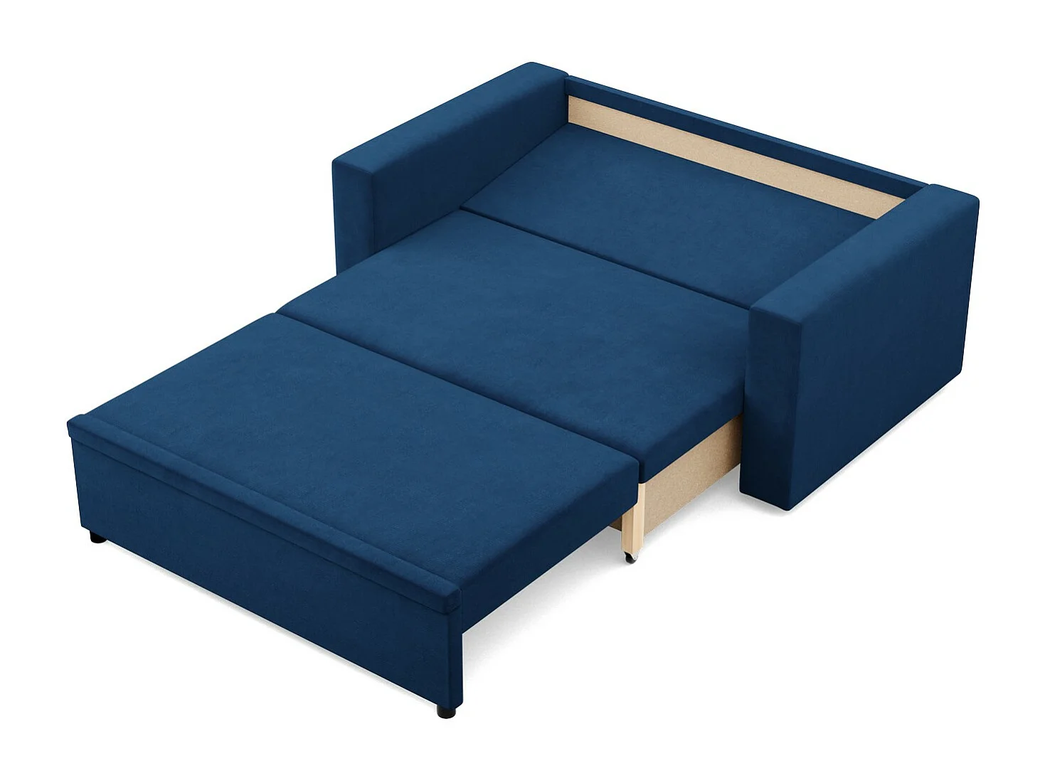 Canapé 2 places avec fonction sommeil,  Bleu foncé