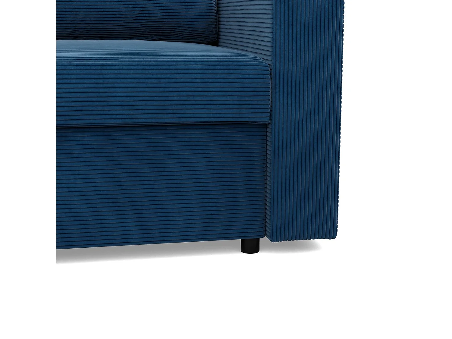 Canapé 3 places avec fonction sommeil,  Cord - Bleu foncé