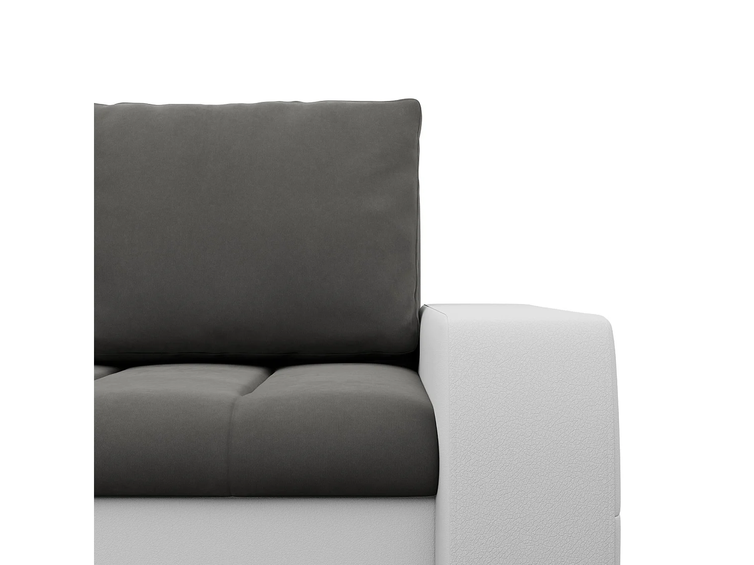 Narożnik lewy z funkcją spania, kolor ciemnoszary + szary