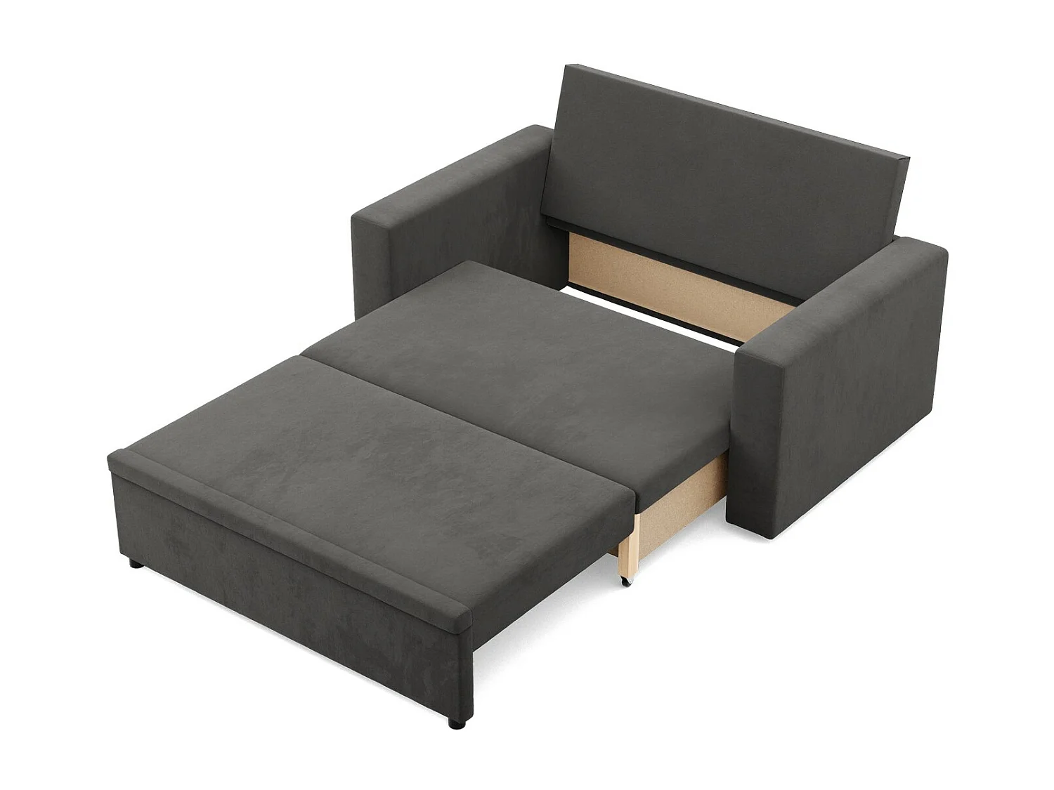 Sofa 2-osobowa z funkcją spania, kolor szary