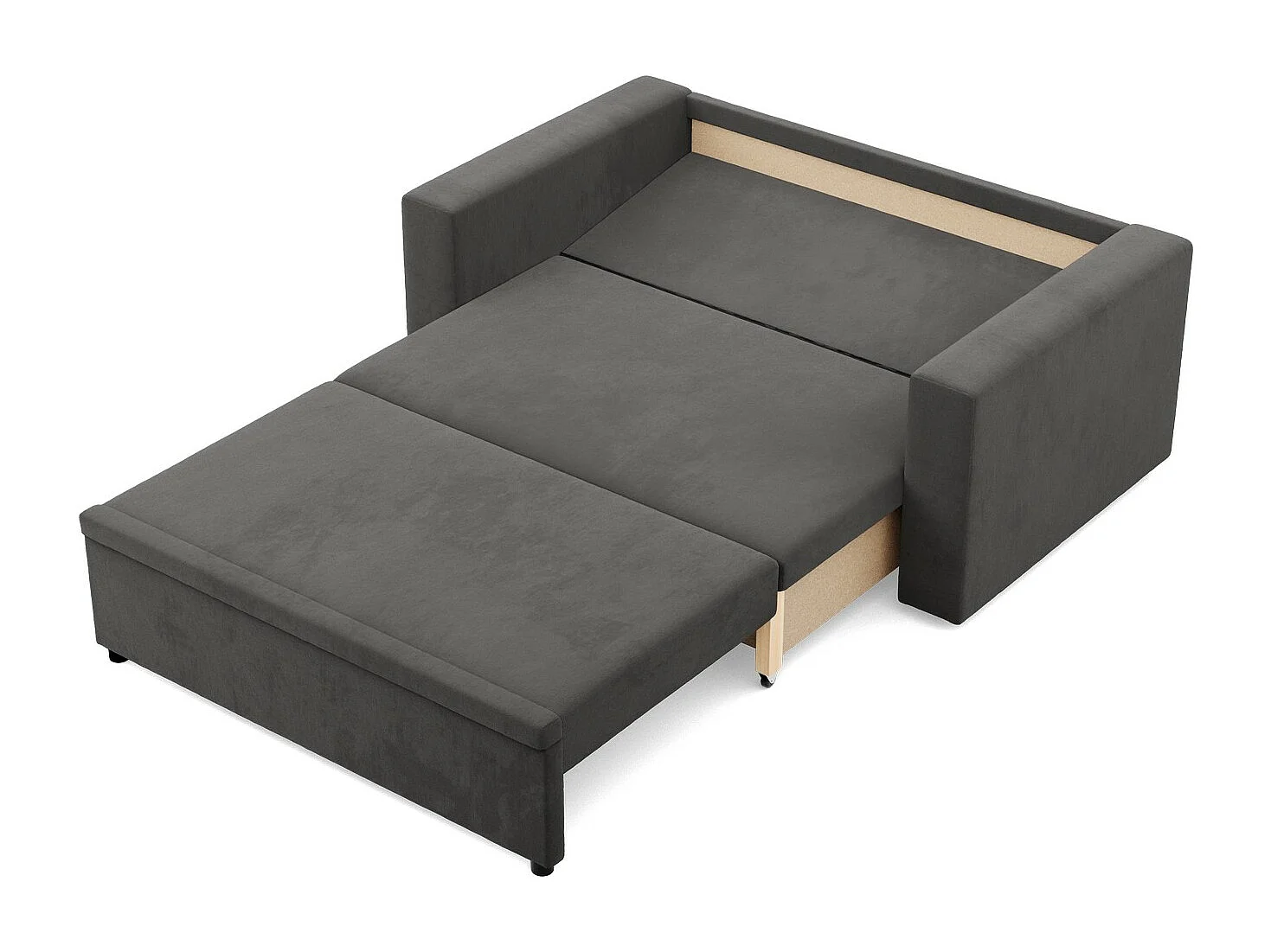 Sofa 2-osobowa z funkcją spania, kolor szary