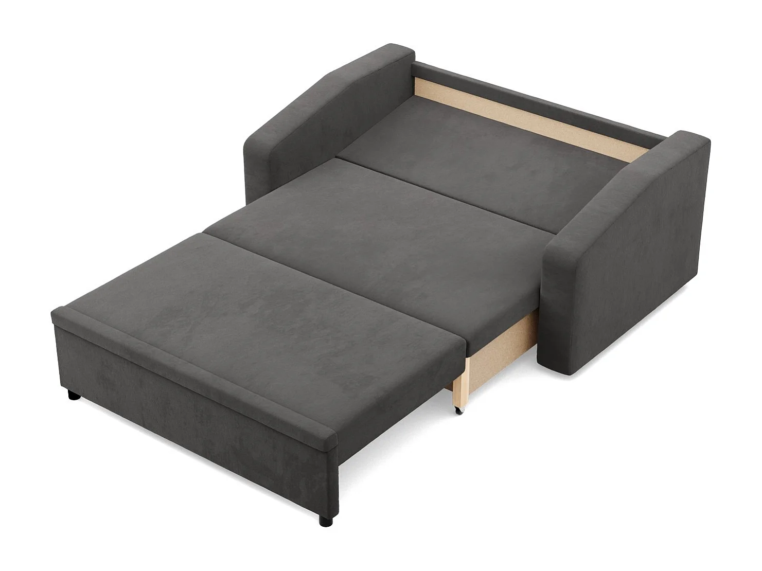 Canapé 2 places avec fonction sommeil,  Gris