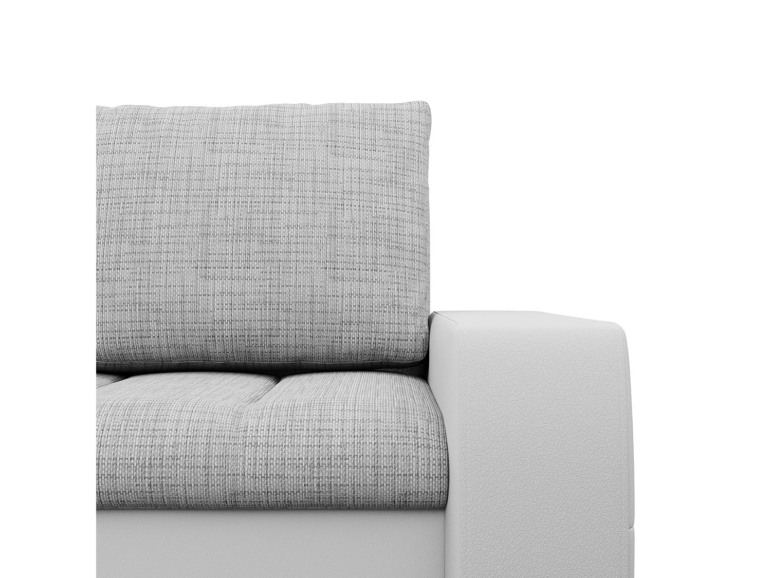 Narożnik prawy z funkcją spania, kolor szary + szary