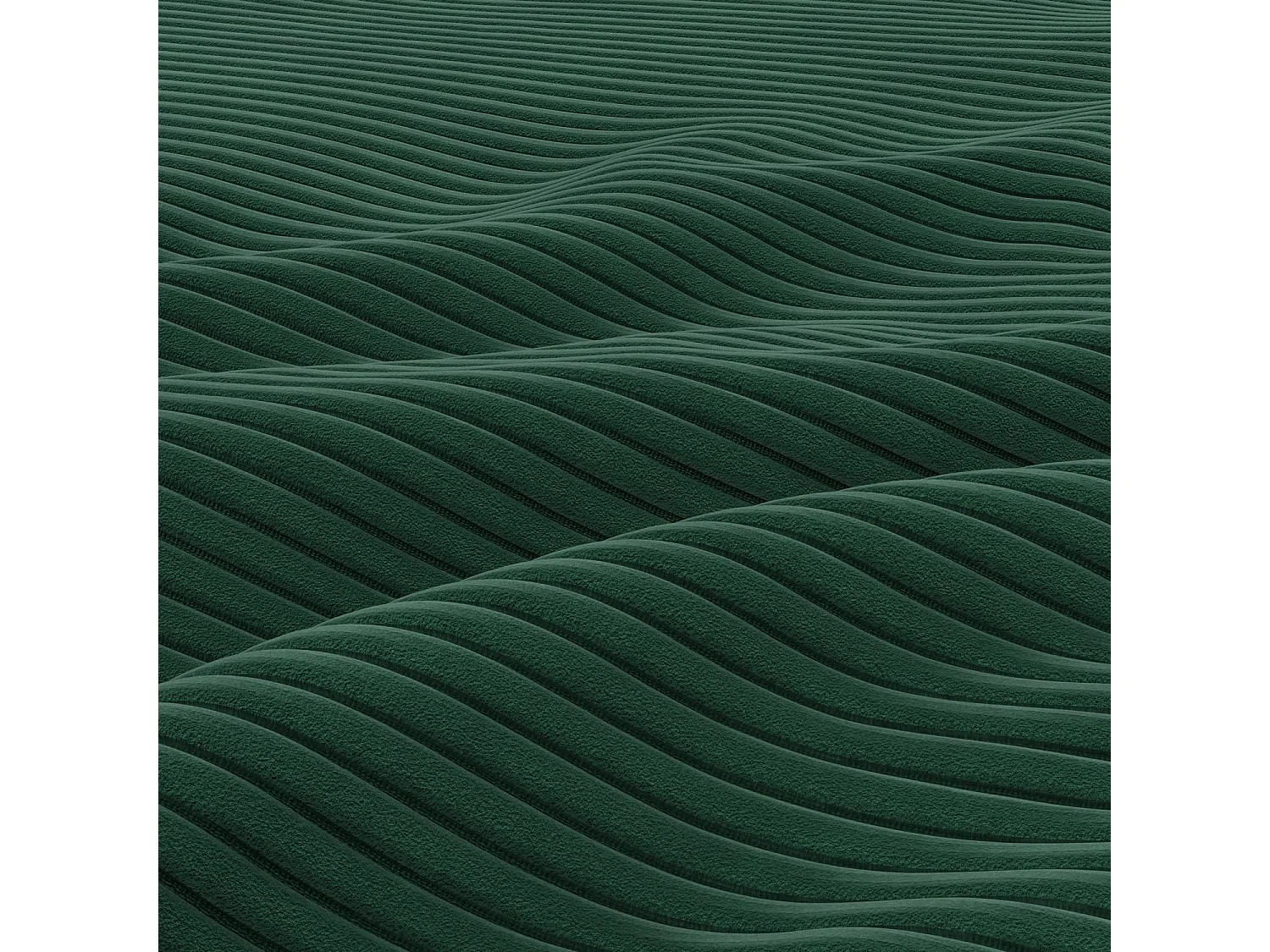 Canapé d'angle avec fonction couchage, Corde - Vert foncé