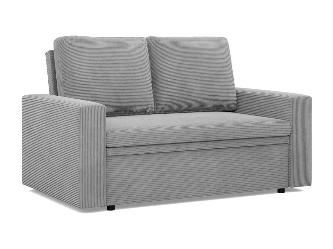 Sofa 2-osobowa z funkcją spania, sztruks - szary