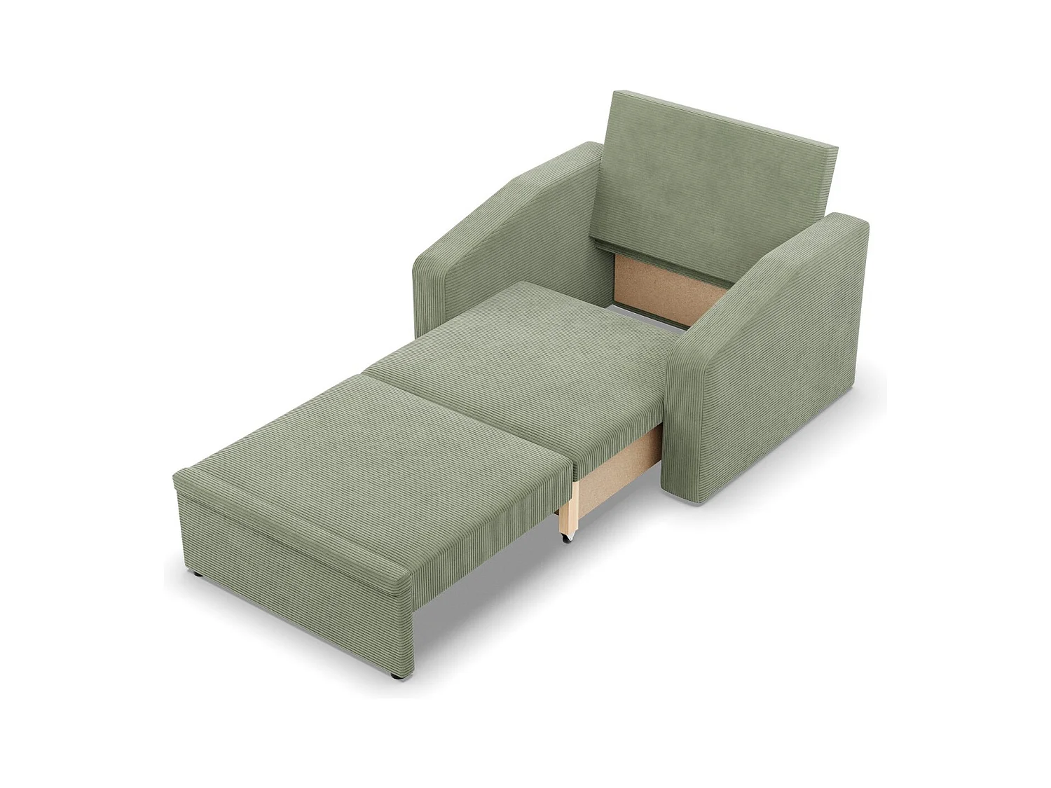 Chaise longue pour le salon, Corde - Vert