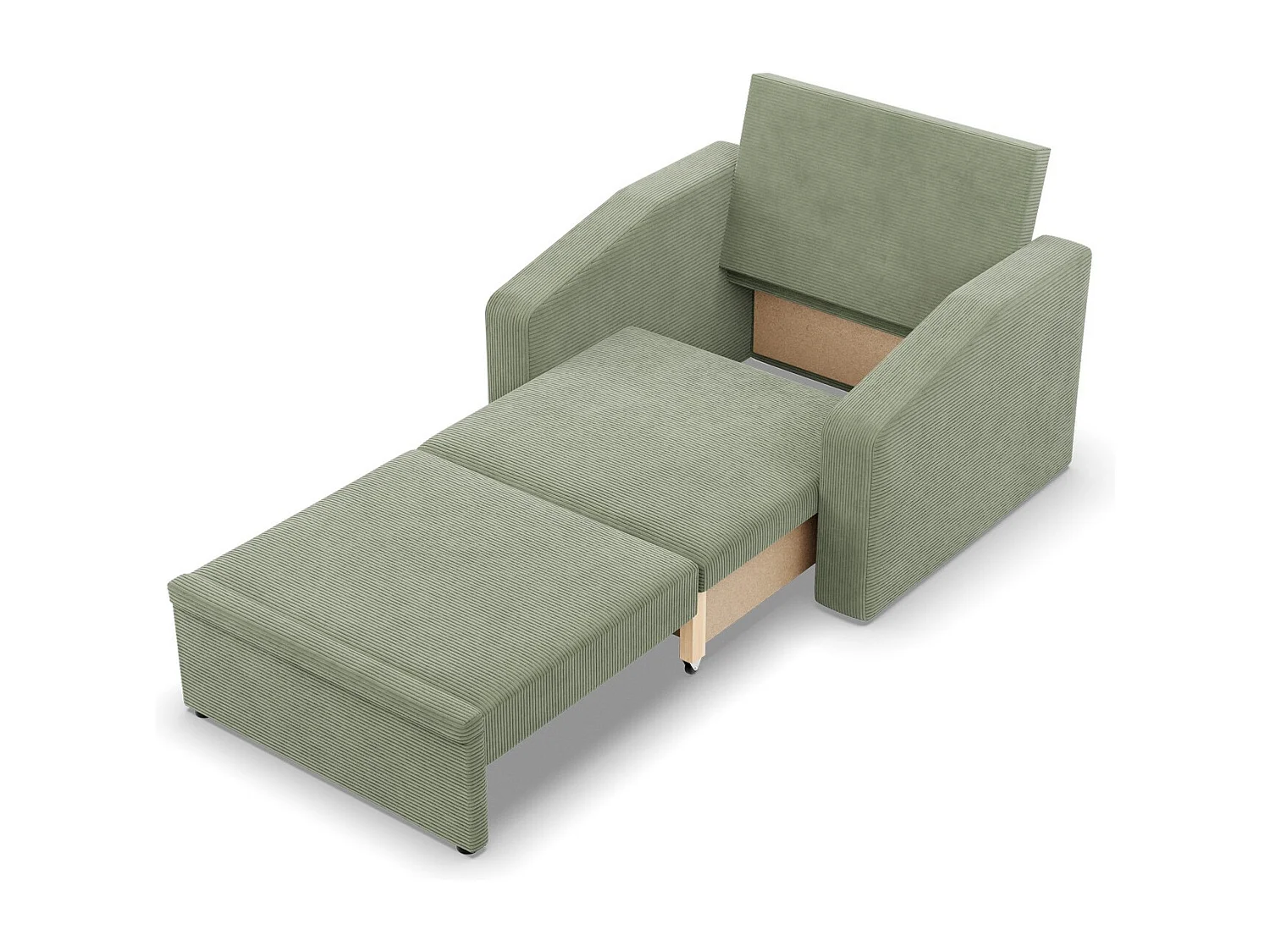 Chaise longue pour le salon, Corde - Vert