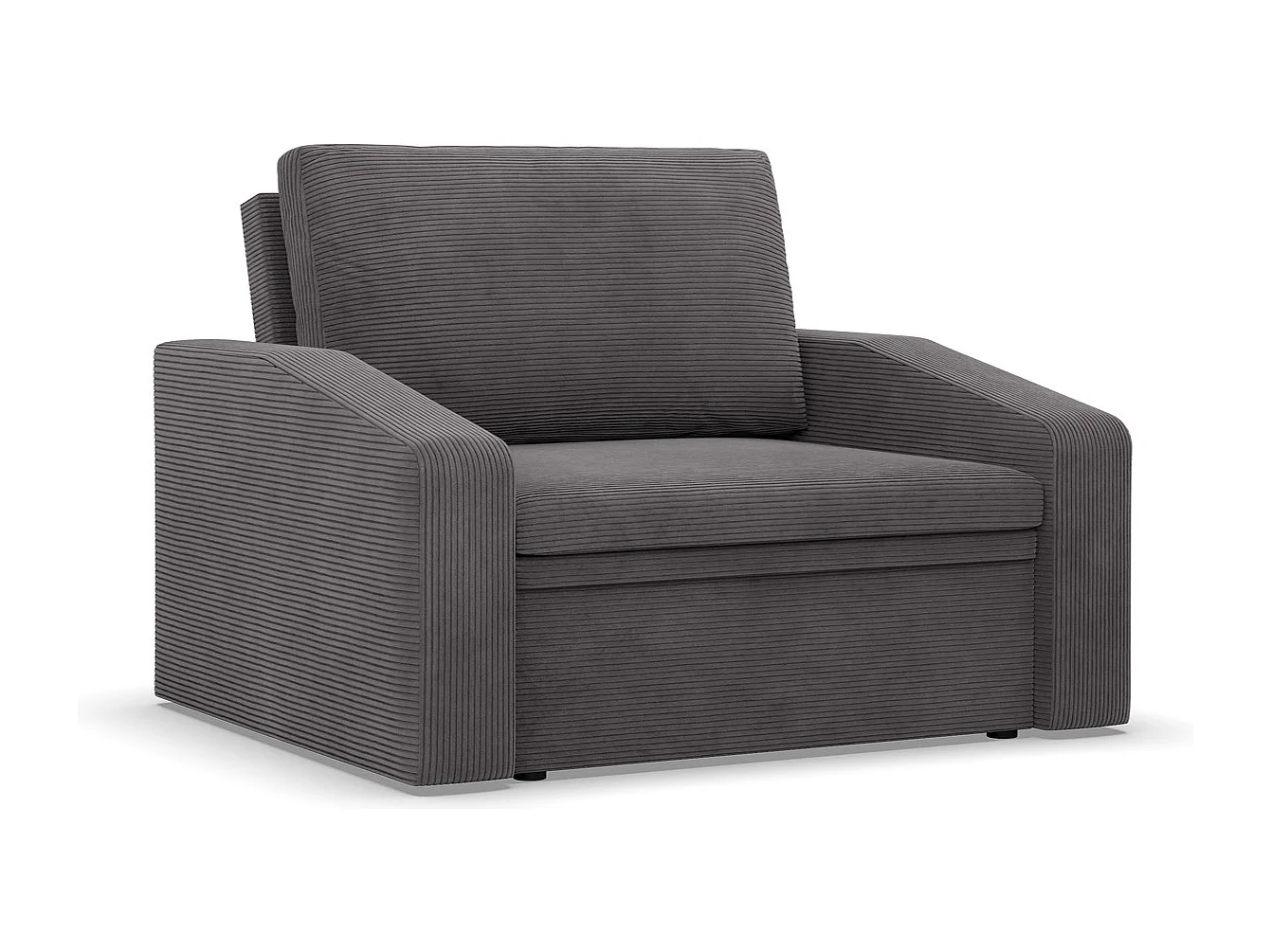 Chaise longue pour le salon, Corde - Gris foncé