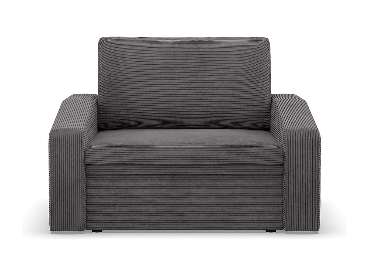 Chaise longue pour le salon, Corde - Gris foncé