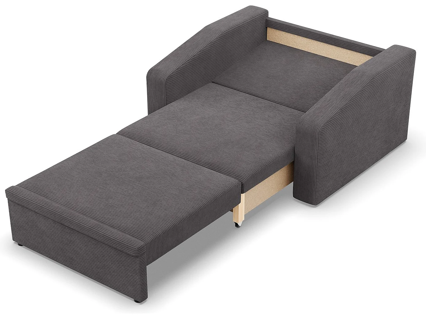 Chaise longue pour le salon, Corde - Gris foncé