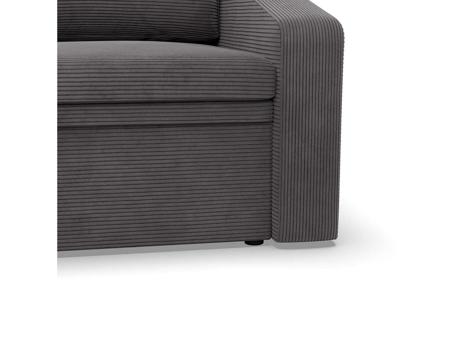 Chaise longue pour le salon, Corde - Gris foncé